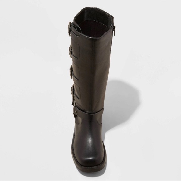 Women's Rebel Tall Moto Buckle Boots Brown - Wild Fable - Women’s - Picture 3 of 6